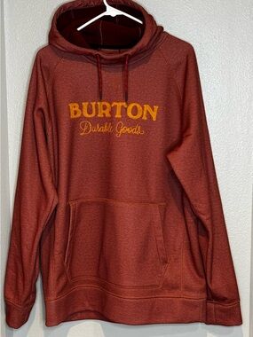 Burton Rust Crewneck Pullover with Gold Logo